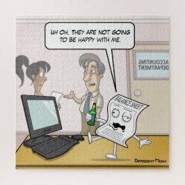 Betrunkene Bilanzsumme Punny Jigsaw Puzzle