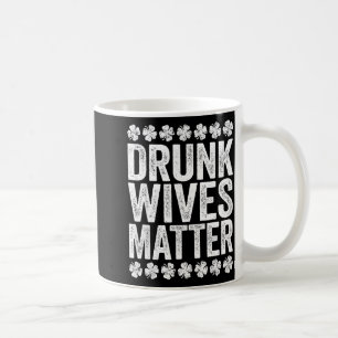 Betrunkene Ehefrauen Hemd Trinkende Männer Frauen Kaffeetasse