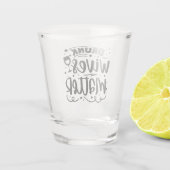 Betrunkene Ehefrauen wichtig Schnapsglas (Rückseite)