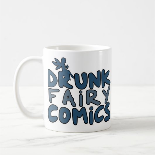 Betrunkene feenhafte Comic-offizielle Tasse (Links)