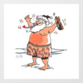 Betrunkene Fensterverkleidung Fensteraufkleber (Blatt)