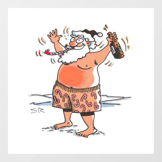 Betrunkene Fensterverkleidung Fensteraufkleber (Blatt)