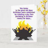 Betrunkene Festlichkeits-humorvolle Karte (Gelbe Blume)