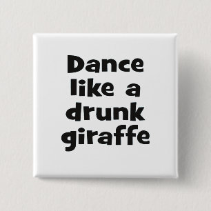 Betrunkene Giraffe bf Button