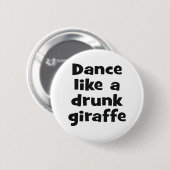 Betrunkene Giraffe bf Button (Vorne & Hinten)