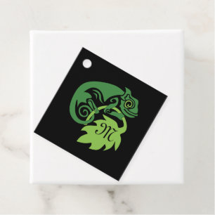 Betrunkene Grüne Chameleon Lizard hangout Geschenkanhänger