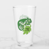 Betrunkene Grüne Chameleon Lizard hangout Glas (Rückseite)