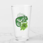 Betrunkene Grüne Chameleon Lizard hangout Glas (Vorderseite)