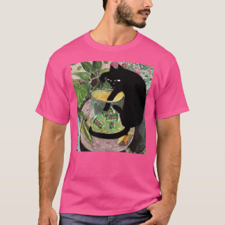 Betrunkene Katze Dunk Retro T-Shirt
