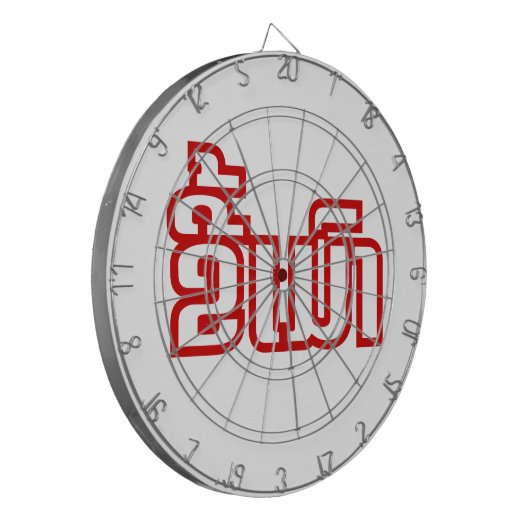 Betrunkene "Kee Mao" in Lao / laotisch-sprachige " Dartscheibe (Vorderseite Links)