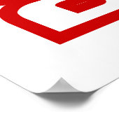 Betrunkene "Kee Mao" in Lao / laotisch-sprachige " Poster (Ecke)