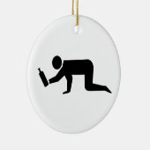 Betrunkene Keramik Ornament (Rechts)