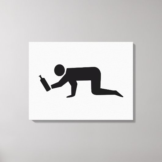 Betrunkene Leinwanddruck (Vorderseite)