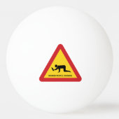 BETRUNKENE LEUTE-KREUZENVERKEHRSZEICHEN TISCHTENNISBALL (Vorderseite)