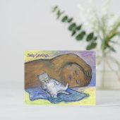 Betrunkene Milchkinder Grußkarte Postkarte (Stehend Vorderseite)