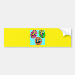 BETRUNKENE PAPAGEIEN AUTOAUFKLEBER