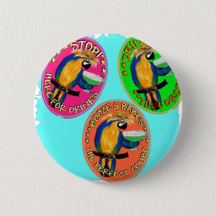 BETRUNKENE PAPAGEIEN BUTTON