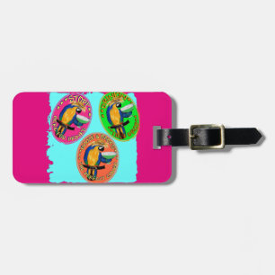 BETRUNKENE PAPAGEIEN GEPÄCKANHÄNGER