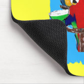 Betrunkene Papageien Mousepad (Ecke)