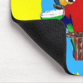 Betrunkene Papageien Mousepad (Ecke)