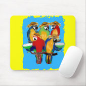 Betrunkene Papageien Mousepad (Mit Mouse)
