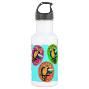BETRUNKENE PAPAGEIEN TRINKFLASCHE