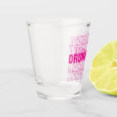 Betrunkene Prüfung Schnapsglas (Links)