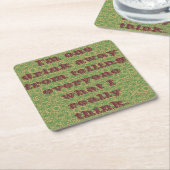 Betrunkene Redewendungen Rechteckiger Pappuntersetzer (angewinkelt)