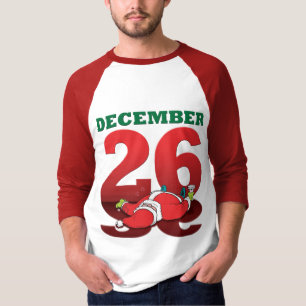 Betrunkene Sankt "am 26. Dezember" T - Shirt
