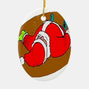BETRUNKENE SANKT KERAMIKORNAMENT