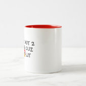 Betrunkene Santa Emoji-Kaffee-Tasse - Cooler Zwei- Zweifarbige Tasse (Mittel)