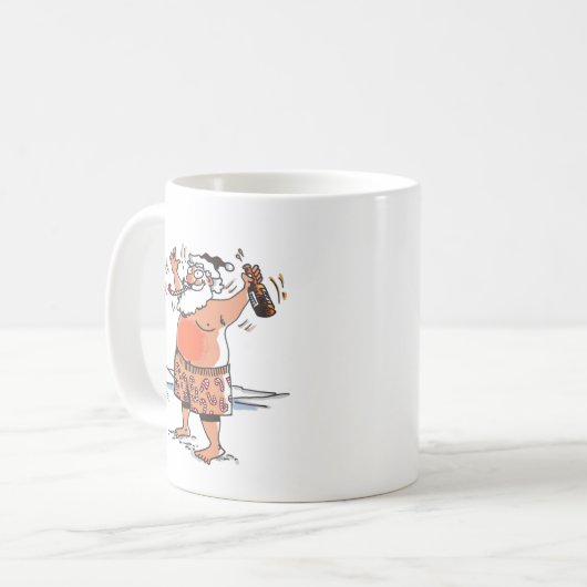 Betrunkene Santa Tasse (Vorderseite Links)
