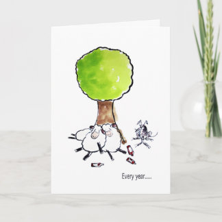 Betrunkene Schaf-Geburtstags-Karte Karte