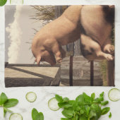 Betrunkene Schweine Küchentuch (Gefaltet)