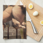 Betrunkene Schweine Küchentuch (Viertel Falte)