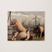Betrunkene Schweine Puzzle (Horizontal)