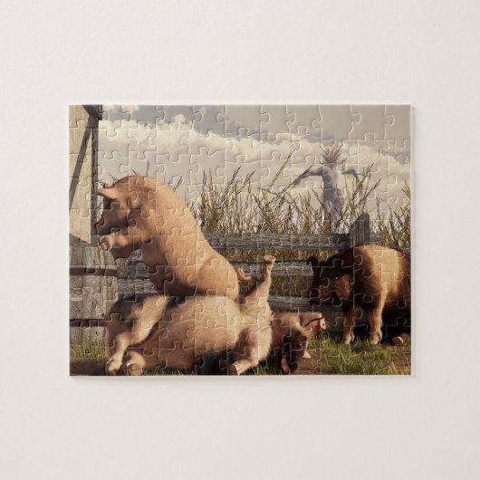 Betrunkene Schweine Puzzle (Horizontal)