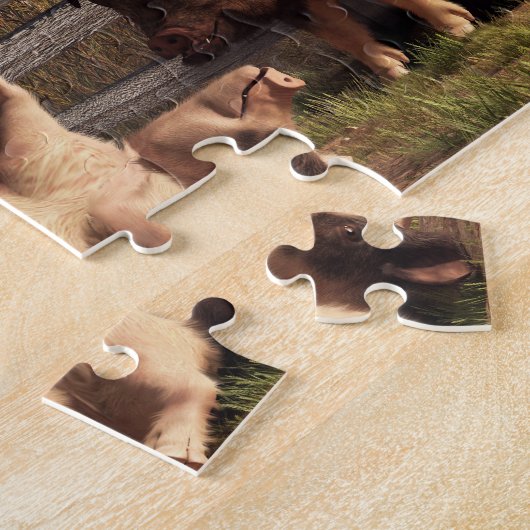 Betrunkene Schweine Puzzle (Seite)