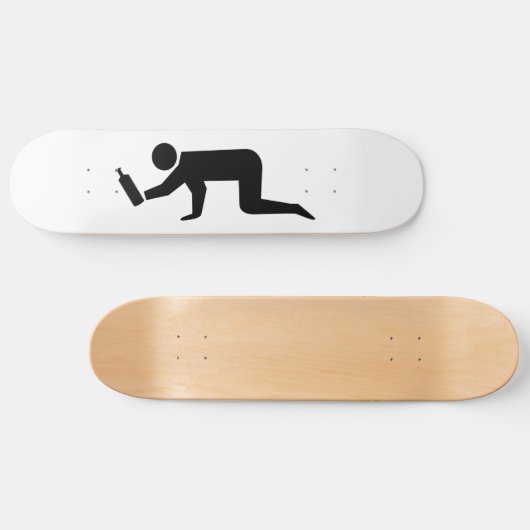 Betrunkene Skateboard (Horizontal)