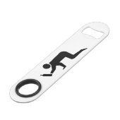 Betrunkene Speed Flaschenöffner (Rückseite Schrägansicht)