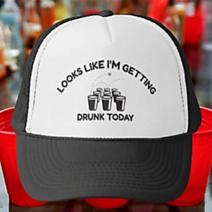 Betrunkene Stimmung lädt   Bier Pong Lebensdesign Truckerkappe