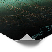 Betrunkene Straßenlampen 2 Poster (Ecke)