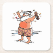 Betrunkene Untersetzer von Santa Paper (Vorderseite)