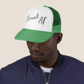 Betrunkener AF Kohlelogo Unisex Trucker Hat Truckerkappe (Beispiel)