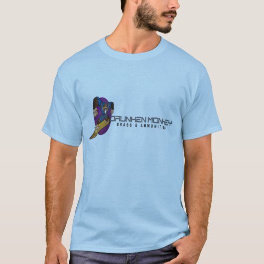 Betrunkener Affe-Messing und Munitions-T - Shirt (Vorderseite)