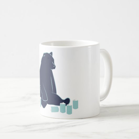 Betrunkener Bär Kaffeetasse (VorderseiteRechts)
