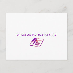 betrunkener Dialer Postkarte