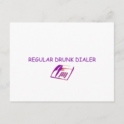 betrunkener Dialer Postkarte (Vorderseite)