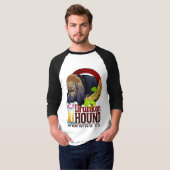 Betrunkener Jagdhund, der T - Shirt Co. 3/4 braut (Vorne ganz)