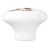 Betrunkener Knopf Santa Keramik Keramikknauf (Seitenansicht)